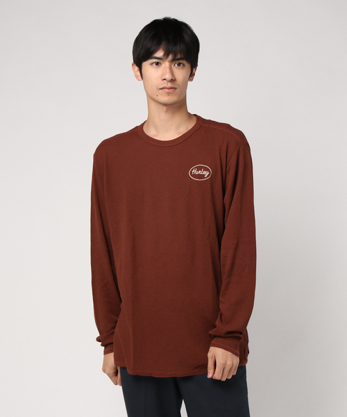 Hurley (ハーレー)の「M HRLY CALICAN THERMAL TOP LS/ハーレー 長袖 ロンT(Tシャツ/カットソー・メンズ・ブラック/ブラウン・SMALL/MEDIUM/LARGE)」の2枚目の写真
