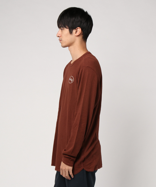 Hurley (ハーレー)の「M HRLY CALICAN THERMAL TOP LS/ハーレー 長袖 ロンT(Tシャツ/カットソー・メンズ・ブラック/ブラウン・SMALL/MEDIUM/LARGE)」の4枚目の写真