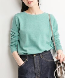 カシミヤ クルーネックプルオーバー◆