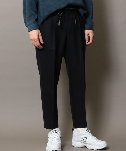 BEAUTY&YOUTH UNITED ARROWS（ビューティーアンドユースユナイテッドアローズ）の「BY サキソニー 1P ワイド テーパードパンツ о（スラックス・メンズ・ネイビー/ブラウン・X-LARGE/LARGE/SMALL/MEDIUM）」の8枚目の写真