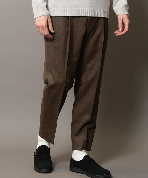 BEAUTY&YOUTH UNITED ARROWS（ビューティーアンドユースユナイテッドアローズ）の「BY サキソニー 1P ワイド テーパードパンツ о（スラックス・メンズ・ネイビー/ブラウン・X-LARGE/LARGE/SMALL/MEDIUM）」の11枚目の写真
