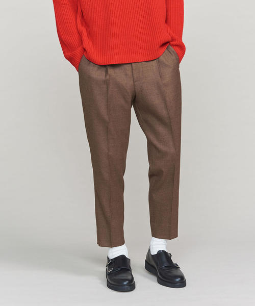 BEAUTY&YOUTH UNITED ARROWS（ビューティーアンドユースユナイテッドアローズ）の「BY サキソニー 1P ワイド テーパードパンツ о（スラックス・メンズ・ネイビー/ブラウン・X-LARGE/LARGE/SMALL/MEDIUM）」の14枚目の写真