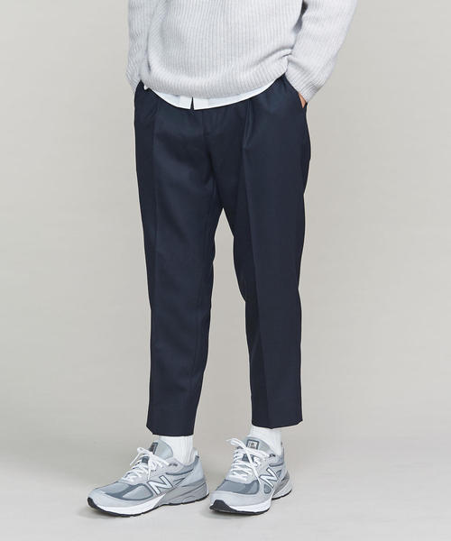 BEAUTY&YOUTH UNITED ARROWS（ビューティーアンドユースユナイテッドアローズ）の「BY サキソニー 1P ワイド テーパードパンツ о（スラックス・メンズ・ネイビー/ブラウン・X-LARGE/LARGE/SMALL/MEDIUM）」の15枚目の写真