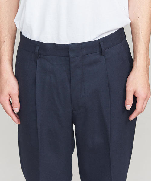 BEAUTY&YOUTH UNITED ARROWS（ビューティーアンドユースユナイテッドアローズ）の「BY サキソニー 1P ワイド テーパードパンツ о（スラックス・メンズ・ネイビー/ブラウン・X-LARGE/LARGE/SMALL/MEDIUM）」の20枚目の写真