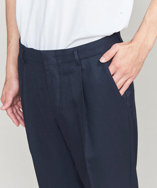 BEAUTY&YOUTH UNITED ARROWS（ビューティーアンドユースユナイテッドアローズ）の「BY サキソニー 1P ワイド テーパードパンツ о（スラックス・メンズ・ネイビー/ブラウン・X-LARGE/LARGE/SMALL/MEDIUM）」の21枚目の写真