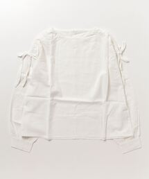 綿ライトキャンバスドロストブラウス