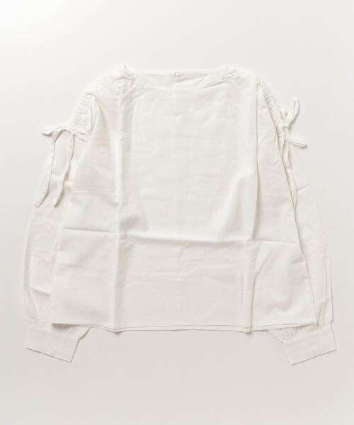 STYLEBLOCK(スタイルブロック)の「綿ライトキャンバスドロストブラウス(シャツ/ブラウス・レディース・ホワイト/ブラック/オレンジ/ライトベージュ・M)」の2枚目の写真