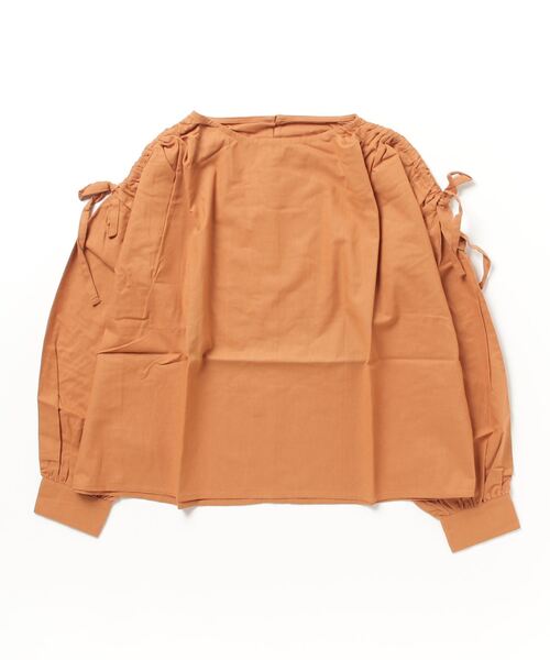 STYLEBLOCK(スタイルブロック)の「綿ライトキャンバスドロストブラウス(シャツ/ブラウス・レディース・ホワイト/ブラック/オレンジ/ライトベージュ・M)」の4枚目の写真