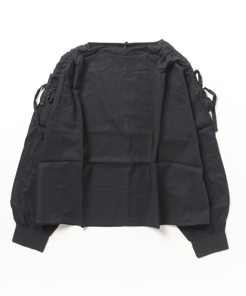 STYLEBLOCK(スタイルブロック)の「綿ライトキャンバスドロストブラウス(シャツ/ブラウス・レディース・ホワイト/ブラック/オレンジ/ライトベージュ・M)」の3枚目の写真