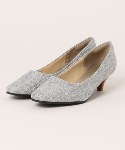 ALETTA（アレッタ）の「ALETTA-ｱﾚｯﾀ- 究極のプレーンパンプス -スクエアトゥ5cmヒール-（パンプス・レディース・ブラック/ブラック系その他/グレー/グレイッシュベージュ/ベージュ系その他/ブルー系その他/マスタード/シルバー系その他/その他/スモークピンク/ダークブラウン/ナチュラル/アッシュグレー/トップグレー/杢グレー/ライトグレー/ブラック系・22.5cm/23.0cm/23.5cm/24.0cm/24.5cm/25.0cm/22.0cm/21.5cm/26.0cm/25.5cm）」の8枚目の写真