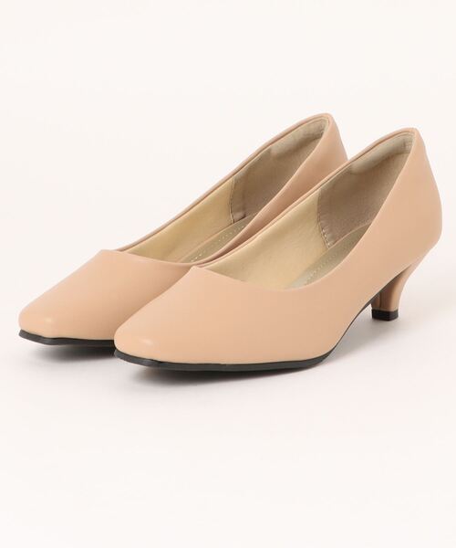 ALETTA（アレッタ）の「ALETTA-ｱﾚｯﾀ- 究極のプレーンパンプス -スクエアトゥ5cmヒール-（パンプス・レディース・ブラック/ブラック系その他/グレー/グレイッシュベージュ/ベージュ系その他/ブルー系その他/マスタード/シルバー系その他/その他/スモークピンク/ダークブラウン/ナチュラル/アッシュグレー/トップグレー/杢グレー/ライトグレー/ブラック系・22.5cm/23.0cm/23.5cm/24.0cm/24.5cm/25.0cm/22.0cm/21.5cm/26.0cm/25.5cm）」の10枚目の写真