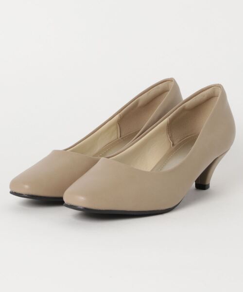 ALETTA（アレッタ）の「ALETTA-ｱﾚｯﾀ- 究極のプレーンパンプス -スクエアトゥ5cmヒール-（パンプス・レディース・ブラック/ブラック系その他/グレー/グレイッシュベージュ/ベージュ系その他/ブルー系その他/マスタード/シルバー系その他/その他/スモークピンク/ダークブラウン/ナチュラル/アッシュグレー/トップグレー/杢グレー/ライトグレー/ブラック系・22.5cm/23.0cm/23.5cm/24.0cm/24.5cm/25.0cm/22.0cm/21.5cm/26.0cm/25.5cm）」の12枚目の写真