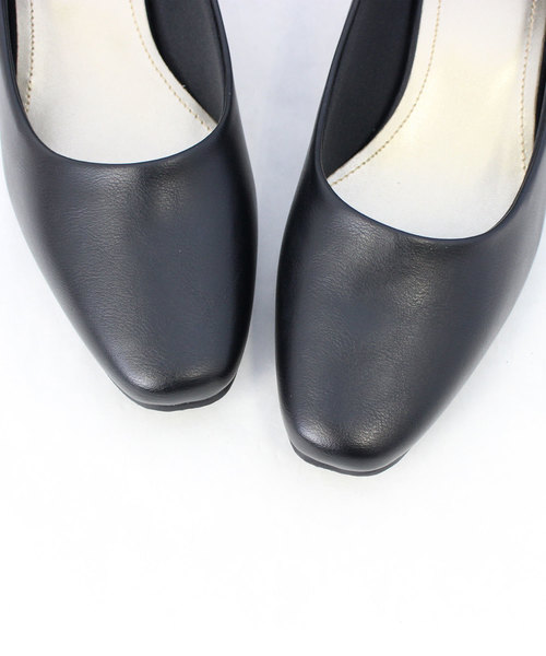 ALETTA（アレッタ）の「ALETTA-ｱﾚｯﾀ- 究極のプレーンパンプス -スクエアトゥ5cmヒール-（パンプス・レディース・ブラック/ブラック系その他/グレー/グレイッシュベージュ/ベージュ系その他/ブルー系その他/マスタード/シルバー系その他/その他/スモークピンク/ダークブラウン/ナチュラル/アッシュグレー/トップグレー/杢グレー/ライトグレー/ブラック系・22.5cm/23.0cm/23.5cm/24.0cm/24.5cm/25.0cm/22.0cm/21.5cm/26.0cm/25.5cm）」の19枚目の写真