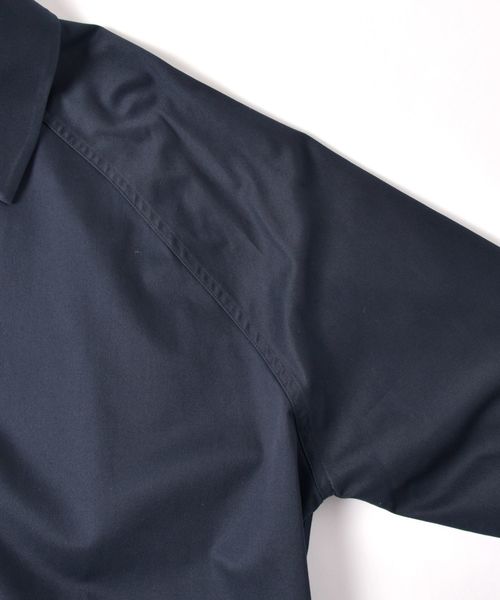 SHIPS(シップス)の「SU: 【HEAVENLY COTTON】 DUSTER COAT ■(ステンカラーコート・メンズ・ベージュ/グリーン/ネイビー/イエロー・S/M/L/XL)」の6枚目の写真