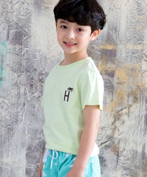 Bee des Bee(ビーデスビー)の「半袖プリントTシャツ(Tシャツ/カットソー・キッズ・ホワイト/ブラック/グレー/チャコール/ミント/ダークグリーン/グリーン/レッド/サックスブルー/ブラウン/イエロー/ネイビー/パープル/エメラルド/グリーン系その他/杢グレー/オレンジ/カーキ/ブラック系その他/ホワイト系その他/ワイン/ライトイエロー/グリーン系その他2/ベージュ・110cm/100cm/120cm/130cm/140cm/150cm)」の16枚目の写真