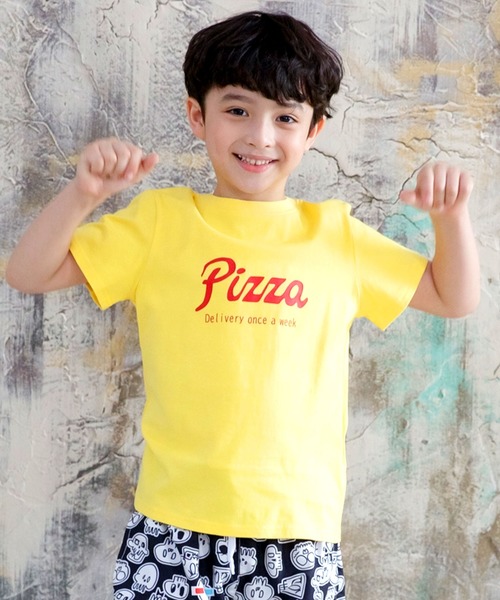 Bee des Bee(ビーデスビー)の「半袖プリントTシャツ(Tシャツ/カットソー・キッズ・ホワイト/ブラック/グレー/チャコール/ミント/ダークグリーン/グリーン/レッド/サックスブルー/ブラウン/イエロー/ネイビー/パープル/エメラルド/グリーン系その他/杢グレー/オレンジ/カーキ/ブラック系その他/ホワイト系その他/ワイン/ライトイエロー/グリーン系その他2/ベージュ・110cm/100cm/120cm/130cm/140cm/150cm)」の20枚目の写真