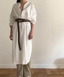 TODAYFUL | ヘンリーネックシャツドレス(ワンピース)