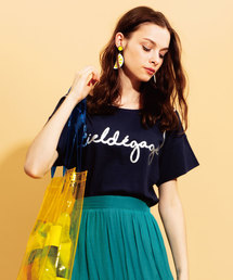 レタリング箔プリントTシャツ