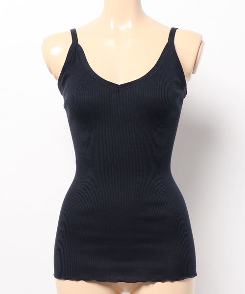 CITYSHOP(シティーショップ)の「【ROSEMUNDE】SEASONAL Cami(キャミソール・レディース・ネイビー/ベージュ系その他・MEDIUM)」の2枚目の写真