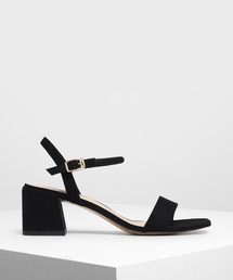 CHARLES & KEITH | オープントゥ ブロックヒールサンダル / Open Toe Block Heel Sandals(サンダル)