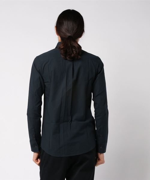Magine（マージン）の「【Magine】CTN CHAMBRAY STANDARD SHIRTS L/S:コットン　シャンブレー スタンダードシャツ（シャツ/ブラウス・メンズ・ホワイト/ブラック/ネイビー/テラコッタ・44/46）」の6枚目の写真