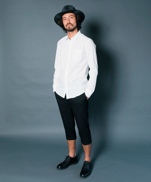 Magine（マージン）の「【Magine】CTN CHAMBRAY STANDARD SHIRTS L/S:コットン　シャンブレー スタンダードシャツ（シャツ/ブラウス・メンズ・ホワイト/ブラック/ネイビー/テラコッタ・44/46）」の7枚目の写真