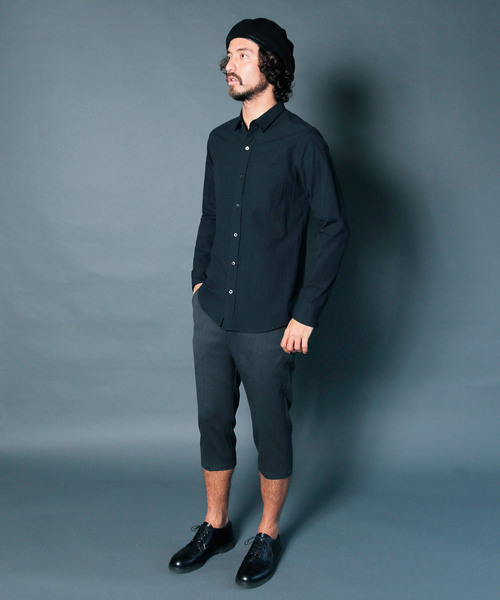 Magine（マージン）の「【Magine】CTN CHAMBRAY STANDARD SHIRTS L/S:コットン　シャンブレー スタンダードシャツ（シャツ/ブラウス・メンズ・ホワイト/ブラック/ネイビー/テラコッタ・44/46）」の8枚目の写真