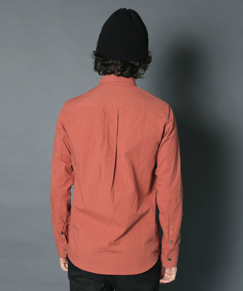Magine（マージン）の「【Magine】CTN CHAMBRAY STANDARD SHIRTS L/S:コットン　シャンブレー スタンダードシャツ（シャツ/ブラウス・メンズ・ホワイト/ブラック/ネイビー/テラコッタ・44/46）」の12枚目の写真