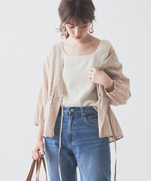 natural couture | ワッフルスクエアタンク(タンクトップ)