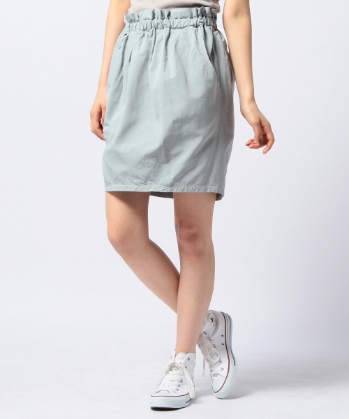 Another Edition(アナザーエディション)の「AE グログラン ギャザー SK ◆(スカート・レディース・オフホワイト/グレー/ケリー・フリー)」の3枚目の写真