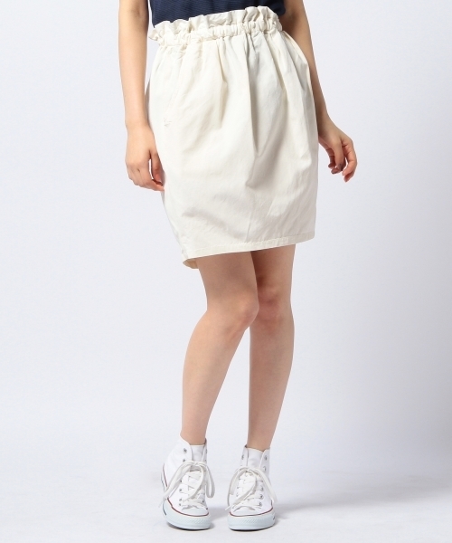 Another Edition(アナザーエディション)の「AE グログラン ギャザー SK ◆(スカート・レディース・オフホワイト/グレー/ケリー・フリー)」の2枚目の写真