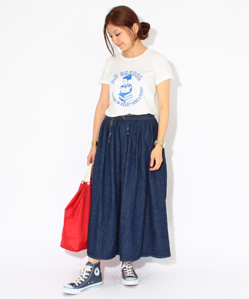 BEAMS BOY（ビームスボーイ）の「○BEAMS BOY / カレッジ プリントTシャツ **（Tシャツ/カットソー・レディース・ホワイト/クリーム・ONE SIZE）」の10枚目の写真