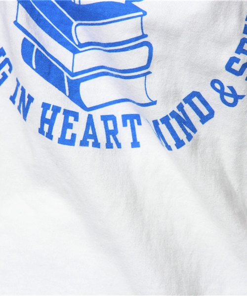 BEAMS BOY（ビームスボーイ）の「○BEAMS BOY / カレッジ プリントTシャツ **（Tシャツ/カットソー・レディース・ホワイト/クリーム・ONE SIZE）」の9枚目の写真