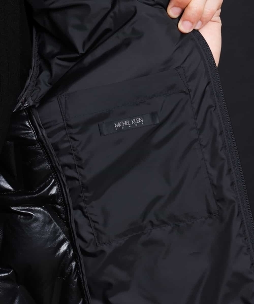 MICHEL KLEIN HOMME (ミッシェルクランオム)の「ダウン(ハーリキンクリンプ)(ダウンジャケット/コート・メンズ・ネイビー/レッド/イエロー・46/48/51)」の14枚目の写真