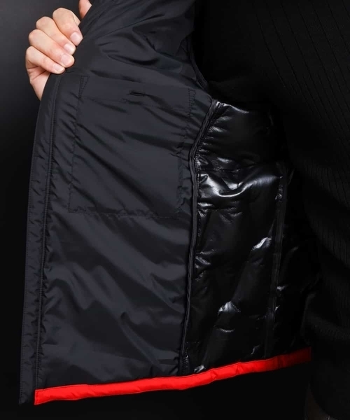 MICHEL KLEIN HOMME (ミッシェルクランオム)の「ダウン(ハーリキンクリンプ)(ダウンジャケット/コート・メンズ・ネイビー/レッド/イエロー・46/48/51)」の15枚目の写真