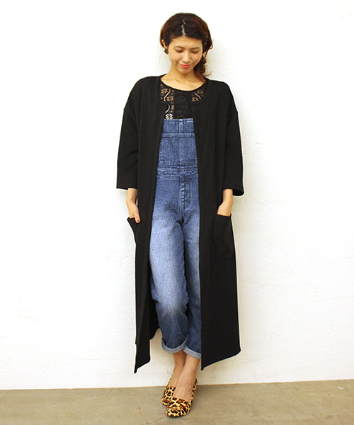 mystic（ミスティック）の「デニムサロペット（サロペット/オーバーオール・レディース・ネイビー/ブルー・FREE/ﾌﾘ-）」の2枚目の写真