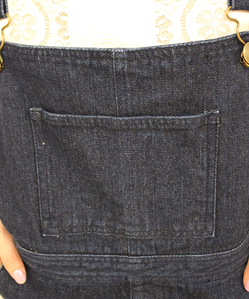 mystic（ミスティック）の「デニムサロペット（サロペット/オーバーオール・レディース・ネイビー/ブルー・FREE/ﾌﾘ-）」の3枚目の写真