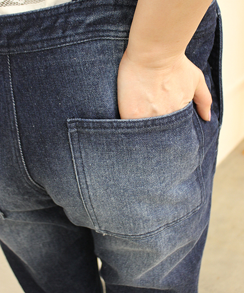 mystic（ミスティック）の「デニムサロペット（サロペット/オーバーオール・レディース・ネイビー/ブルー・FREE/ﾌﾘ-）」の8枚目の写真