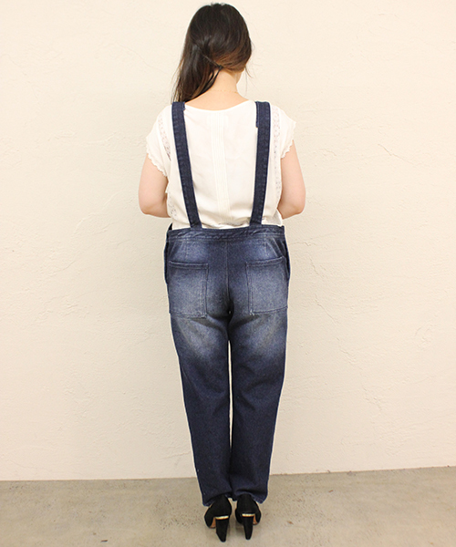 mystic（ミスティック）の「デニムサロペット（サロペット/オーバーオール・レディース・ネイビー/ブルー・FREE/ﾌﾘ-）」の5枚目の写真