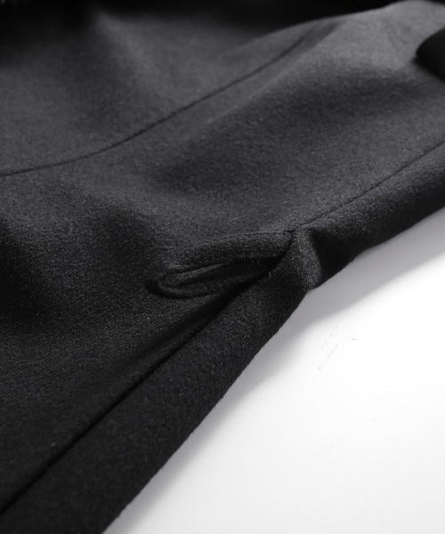 sankyo shokai(サンキョウショウカイ)の「カシミヤ100%ロングコートミンクファー(その他アウター・レディース・ブラック・M/L)」の4枚目の写真
