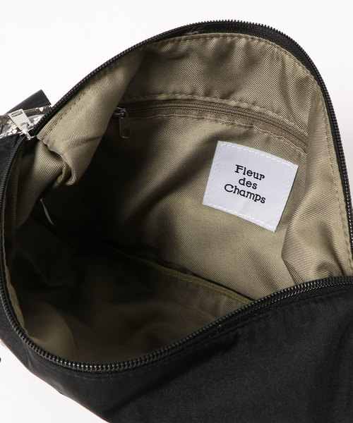 Fleur des Champs（フルールデシャン）の「パイソン 軽量 ショルダーバッグ（ショルダーバッグ・レディース・ブラック/グレー/サックスブルー/ピンク/オレンジ・FREE）」の6枚目の写真