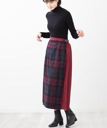 別注 O'Neil of Dublin パッチワーク キルトスカート ロング 83cm