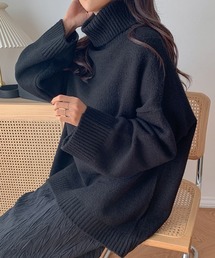 MERONGSHOP タートルネックゆるニット