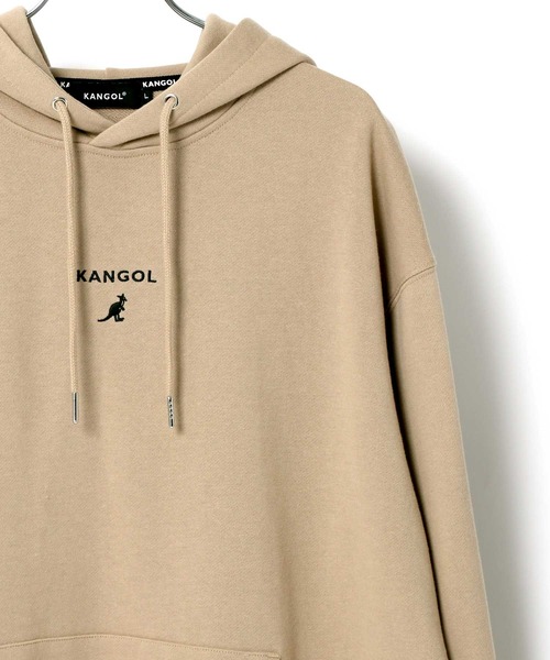 KANGOL（カンゴール）の「KANGOL/カンゴール ビッグシルエット ロゴ刺繍 袖プリント バックプリント スウェット パーカー/フーディー（パーカー・メンズ・ホワイト/ブラック/ベージュ/パープル/ホワイト系その他/ブラック系その他/ベージュ系その他/パープル系その他/ホワイト系その他2/ブラック系その他2/ベージュ系その他2/パープル系その他2/ブラック系その他3/ホワイト系その他3・M/L/XL）」の12枚目の写真