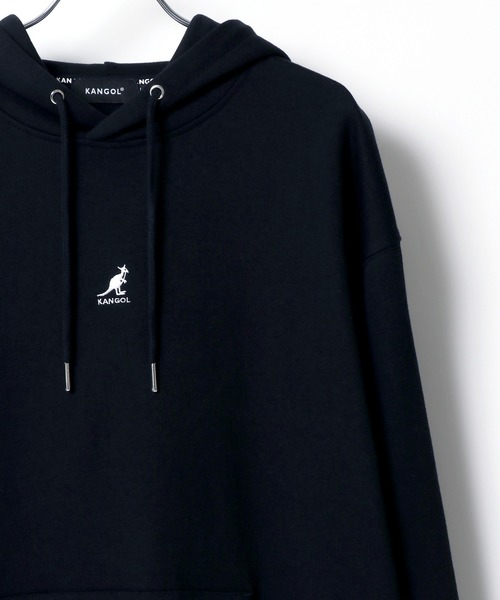 KANGOL（カンゴール）の「KANGOL/カンゴール ビッグシルエット ロゴ刺繍 袖プリント バックプリント スウェット パーカー/フーディー（パーカー・メンズ・ホワイト/ブラック/ベージュ/パープル/ホワイト系その他/ブラック系その他/ベージュ系その他/パープル系その他/ホワイト系その他2/ブラック系その他2/ベージュ系その他2/パープル系その他2/ブラック系その他3/ホワイト系その他3・M/L/XL）」の6枚目の写真