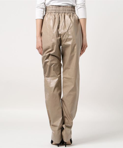 JOHN LAWRENCE SULLIVAN（ジョンローレンスサリバン）の「COATED COTTON EASY PANTS（デニムパンツ・レディース・ベージュ・SMALL/MEDIUM）」の3枚目の写真