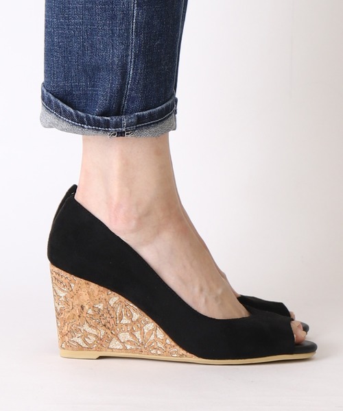 artemis by DIANA(アルテミスバイダイアナ)の「オープントゥウェッジパンプス(パンプス・レディース・グレー/ブラック/オレンジ・23.0cm/23.5cm/25.0cm/22.5cm/24.0cm/24.5cm/22.0cm)」の7枚目の写真