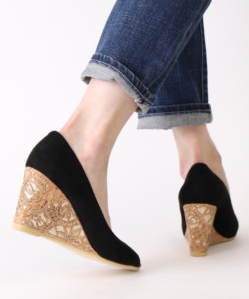 artemis by DIANA(アルテミスバイダイアナ)の「オープントゥウェッジパンプス(パンプス・レディース・グレー/ブラック/オレンジ・23.0cm/23.5cm/25.0cm/22.5cm/24.0cm/24.5cm/22.0cm)」の9枚目の写真