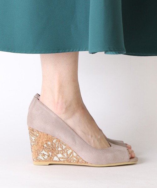 artemis by DIANA(アルテミスバイダイアナ)の「オープントゥウェッジパンプス(パンプス・レディース・グレー/ブラック/オレンジ・23.0cm/23.5cm/25.0cm/22.5cm/24.0cm/24.5cm/22.0cm)」の11枚目の写真