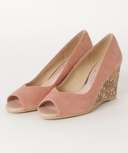 artemis by DIANA(アルテミスバイダイアナ)の「オープントゥウェッジパンプス(パンプス・レディース・グレー/ブラック/オレンジ・23.0cm/23.5cm/25.0cm/22.5cm/24.0cm/24.5cm/22.0cm)」の6枚目の写真